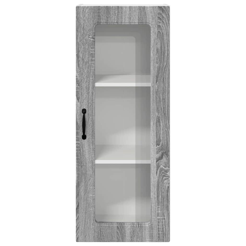 Keukenkast aan de muur met plank Grijs Sonoma 40 x 31 x 100 cm