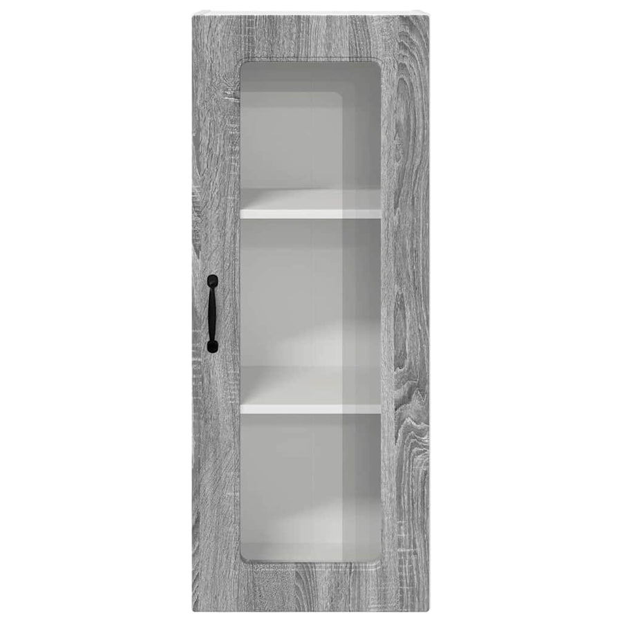 Keukenkast aan de muur met plank Grijs Sonoma 40 x 31 x 100 cm