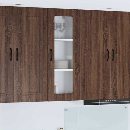 Keukenkast aan de muur met plank Bruin Eiken 40 x 31 x 100 cm