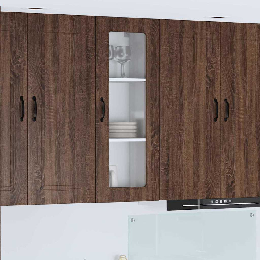 Keukenkast aan de muur met plank Bruin Eiken 40 x 31 x 100 cm