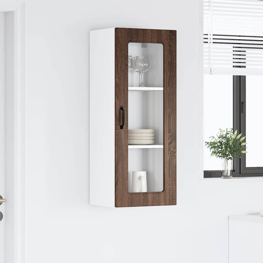 Keukenkast aan de muur met plank Bruin Eiken 40 x 31 x 100 cm