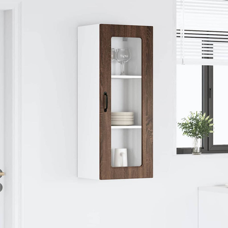Keukenkast aan de muur met plank Bruin Eiken 40 x 31 x 100 cm