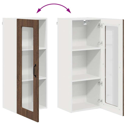 Keukenkast aan de muur met plank Bruin Eiken 40 x 31 x 100 cm