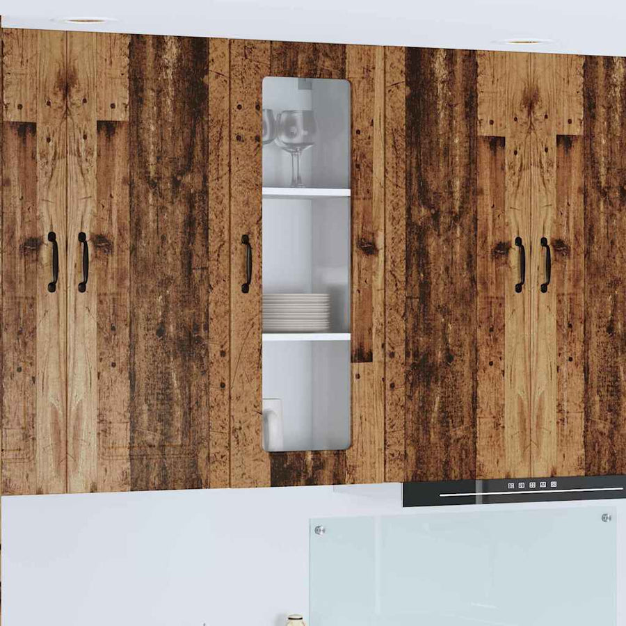 Keukenkast aan de muur Oud Hout 40 x 31 x 100 cm Bewerkt hout