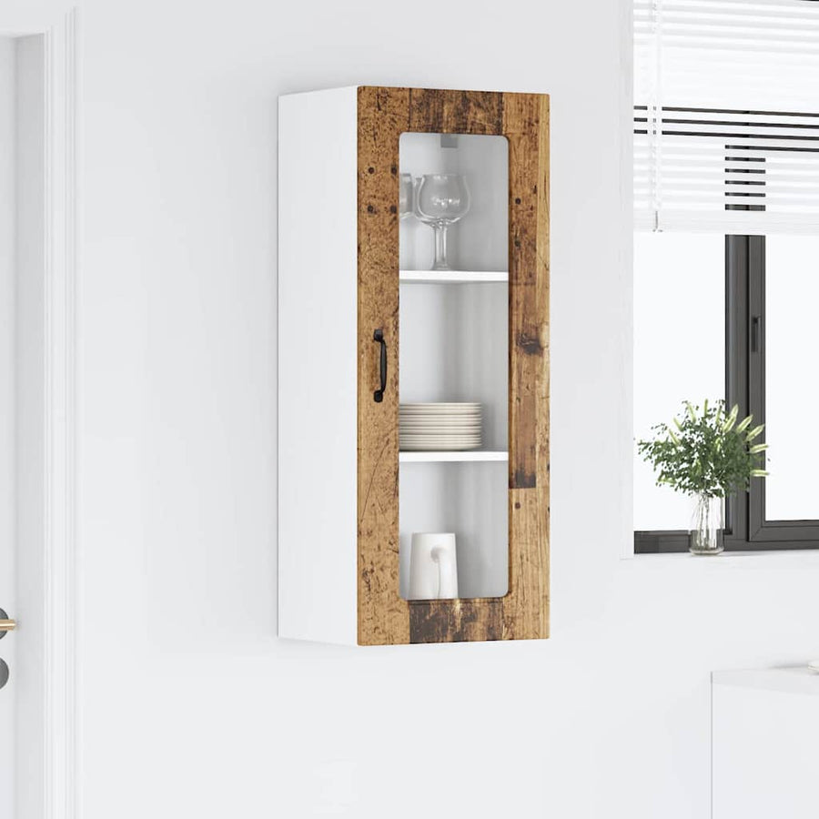 Keukenkast aan de muur Oud Hout 40 x 31 x 100 cm Bewerkt hout