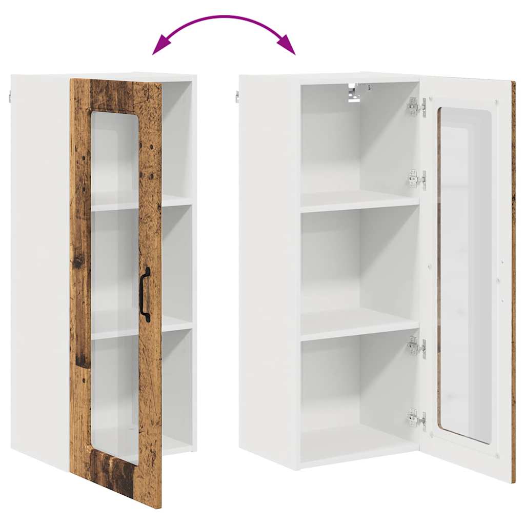 Keukenkast aan de muur Oud Hout 40 x 31 x 100 cm Bewerkt hout