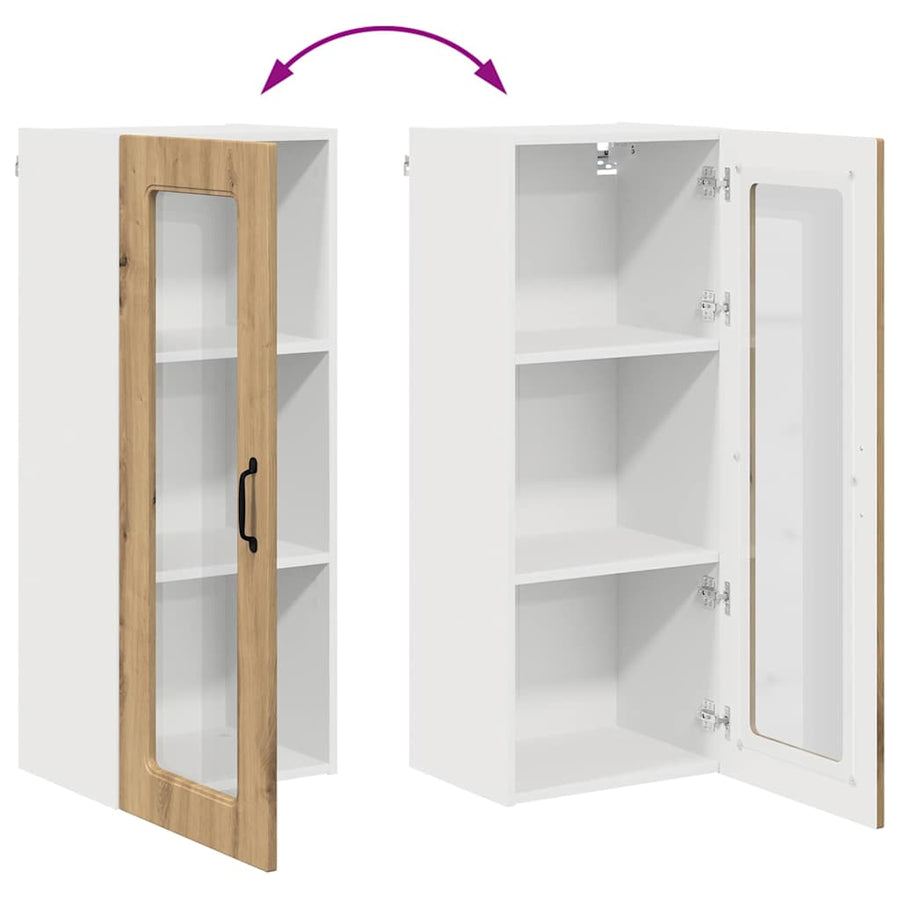 Keukenkast aan de muur met plank Artisan Eiken 40 x 31 x 100 cm
