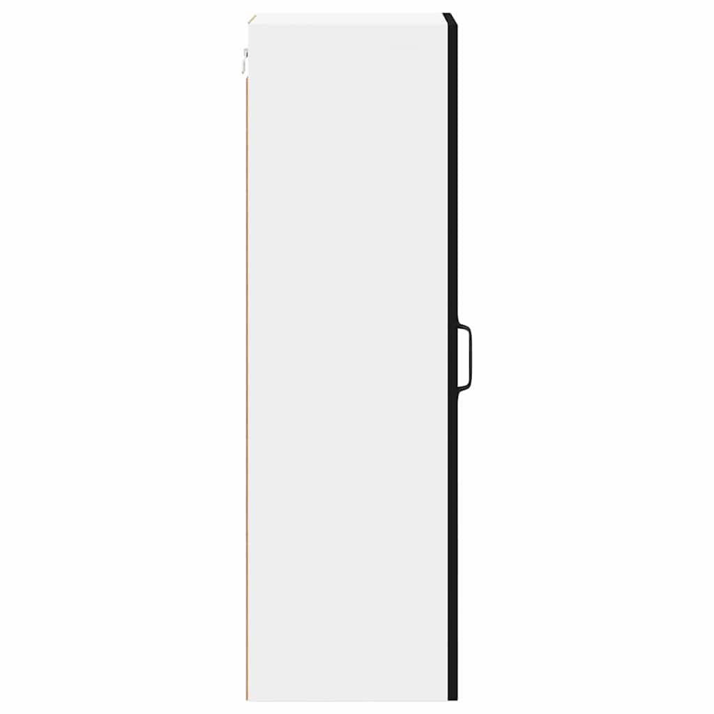 Keukenkast aan de muur Zwart 30 x 31 x 100 cm Bewerkt hout