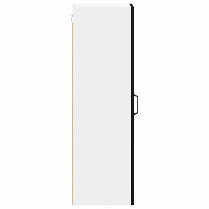 Keukenkast aan de muur Zwart 30 x 31 x 100 cm Bewerkt hout