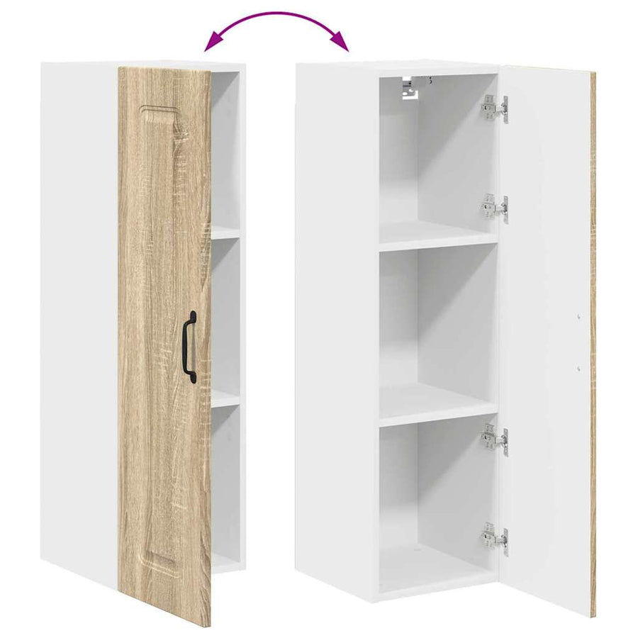 Keukenkast aan de muur met plank Sonoma Eiken 30 x 31 x 100 cm