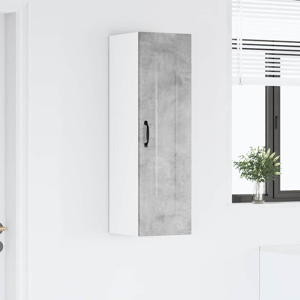 Keukenkast aan de muur met plank Beton Grijs 30 x 31 x 100 cm