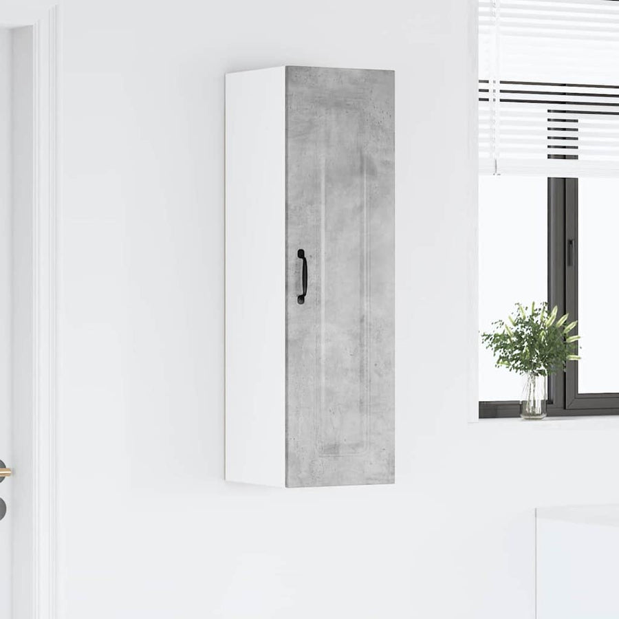 Keukenkast aan de muur met plank Beton Grijs 30 x 31 x 100 cm