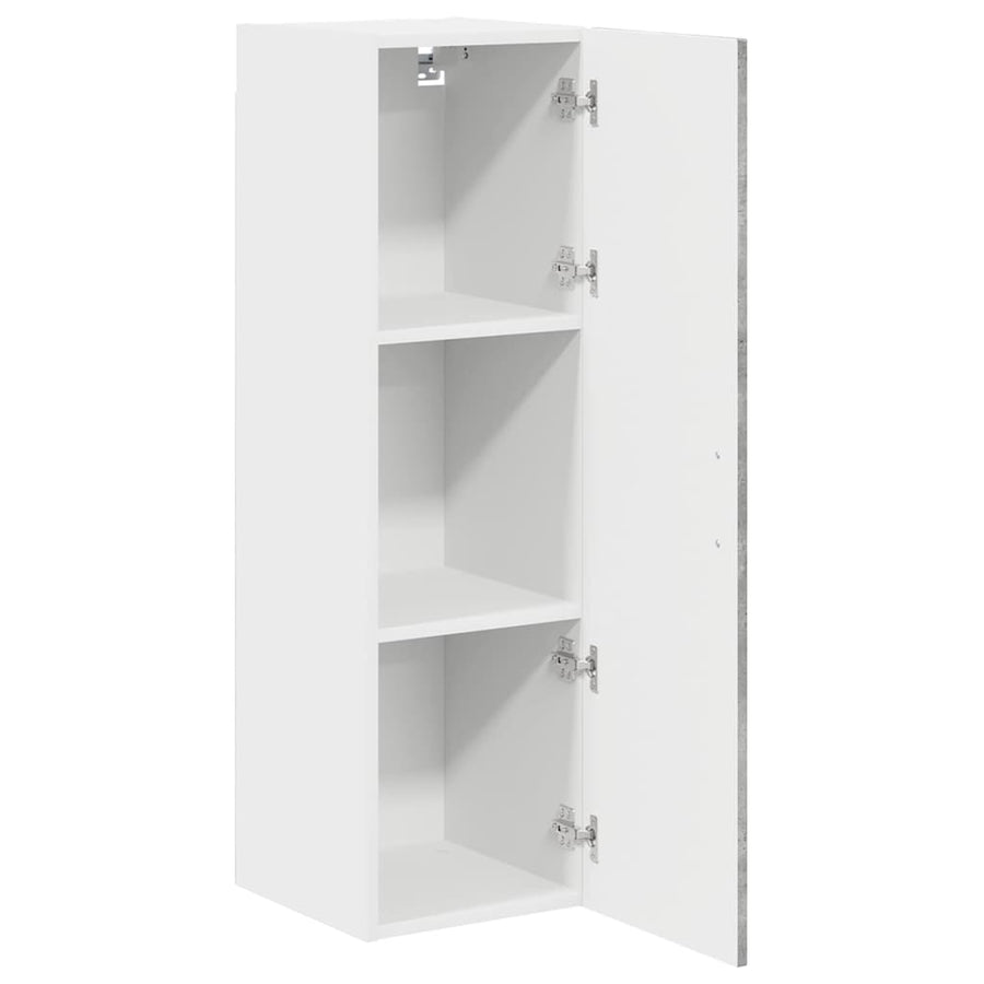 Keukenkast aan de muur met plank Beton Grijs 30 x 31 x 100 cm