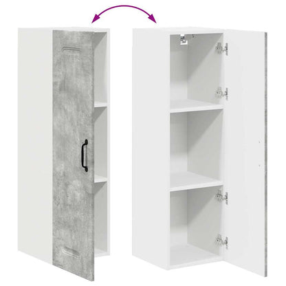 Keukenkast aan de muur met plank Beton Grijs 30 x 31 x 100 cm