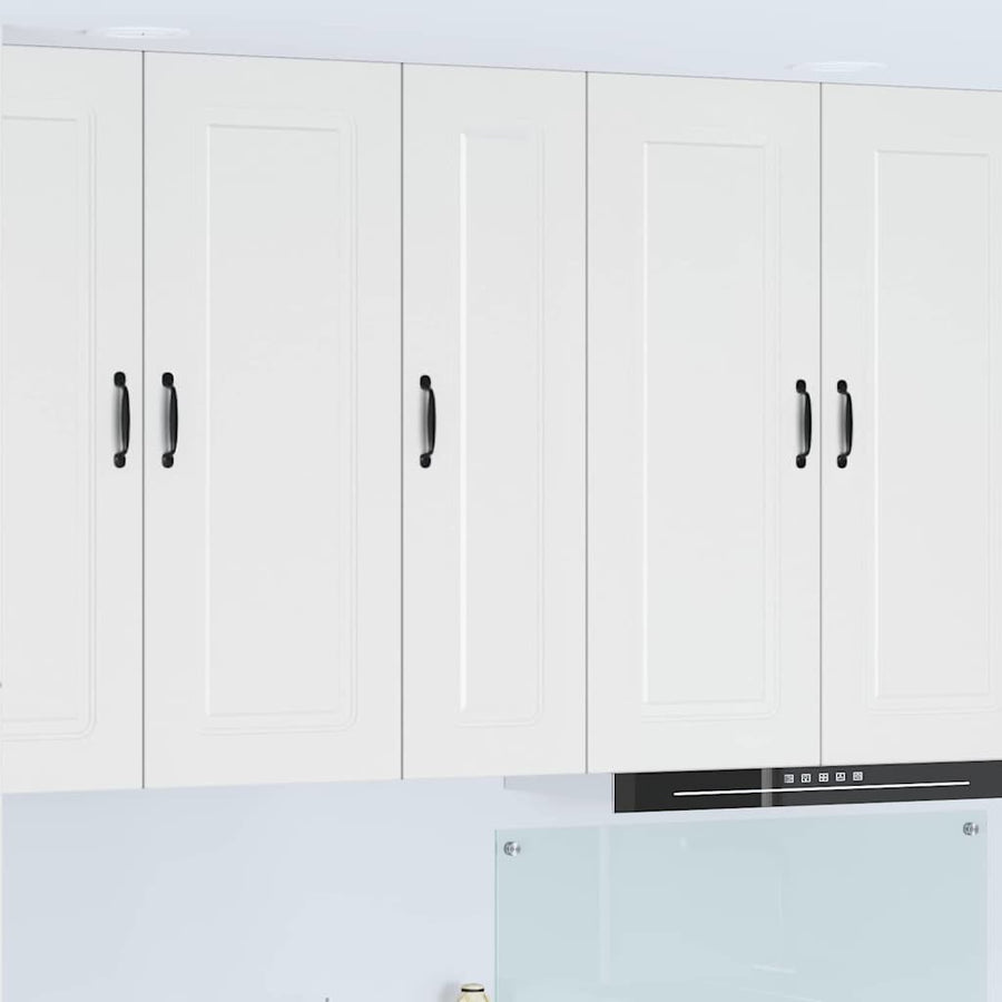 Keukenkast aan de muur met plank Hoogglans wit 30 x 31 x 100 cm