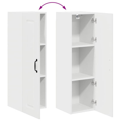 Keukenkast aan de muur met plank Hoogglans wit 30 x 31 x 100 cm