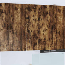 Keukenkast aan de muur met plank Gerookt eiken 30 x 31 x 100 cm