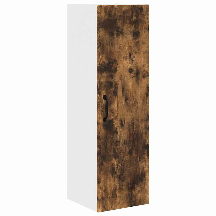 Keukenkast aan de muur met plank Gerookt eiken 30 x 31 x 100 cm
