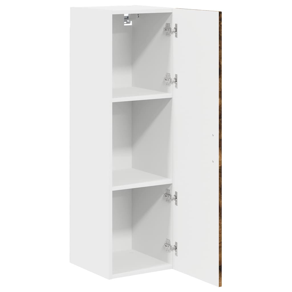 Keukenkast aan de muur met plank Gerookt eiken 30 x 31 x 100 cm
