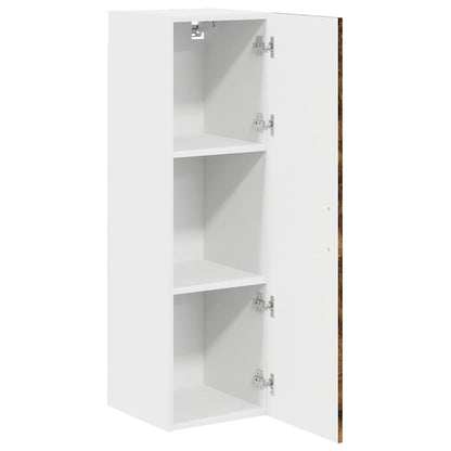 Keukenkast aan de muur met plank Gerookt eiken 30 x 31 x 100 cm