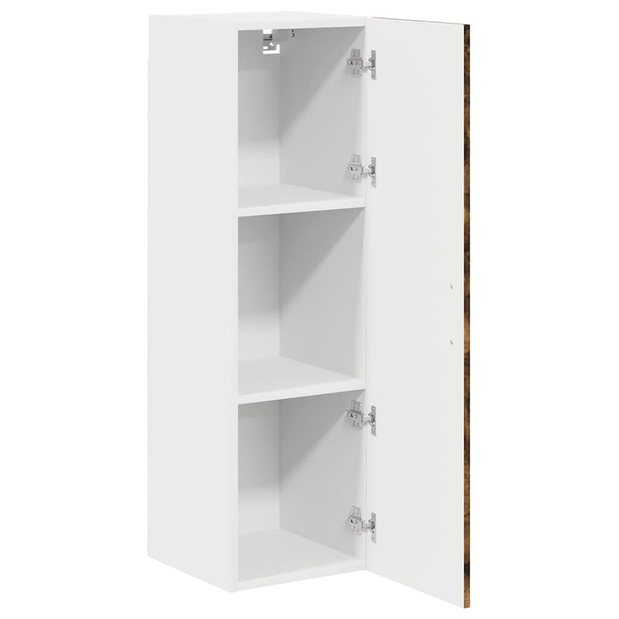 Keukenkast aan de muur met plank Gerookt eiken 30 x 31 x 100 cm