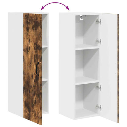 Keukenkast aan de muur met plank Gerookt eiken 30 x 31 x 100 cm