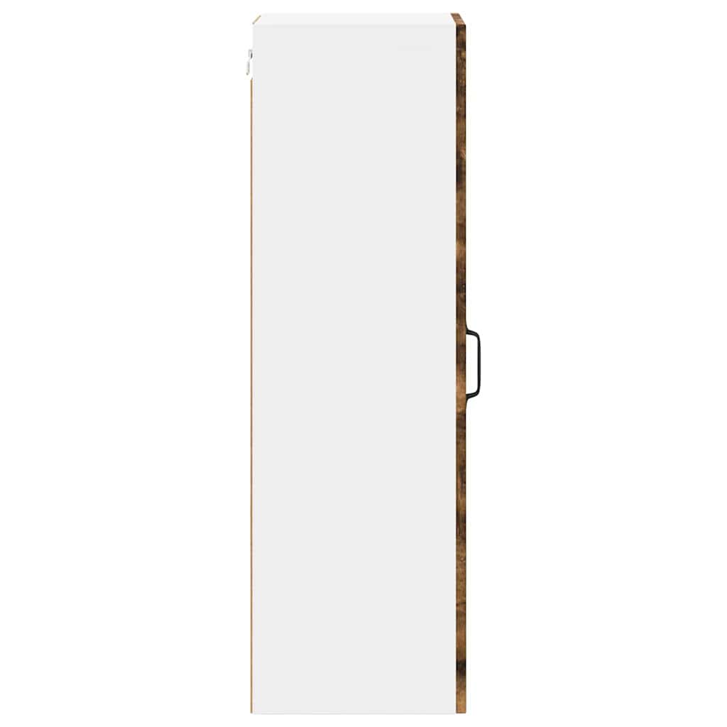 Keukenkast aan de muur met plank Gerookt eiken 30 x 31 x 100 cm