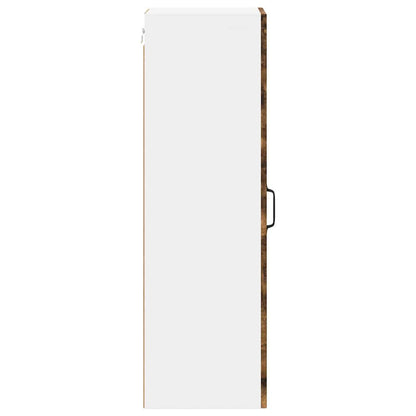 Keukenkast aan de muur met plank Gerookt eiken 30 x 31 x 100 cm