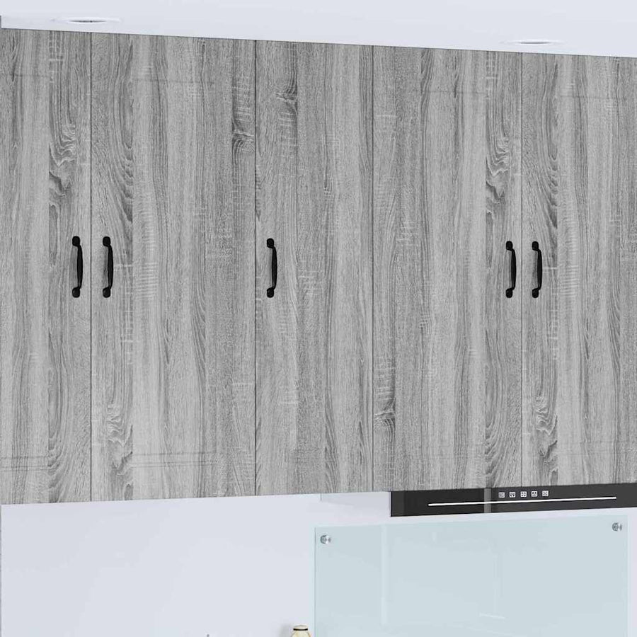 Keukenkast aan de muur met plank Grijs Sonoma 30 x 31 x 100 cm