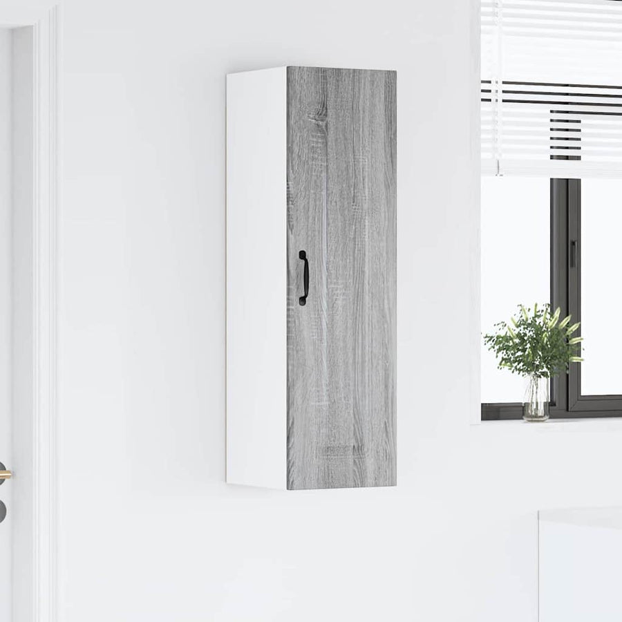 Keukenkast aan de muur met plank Grijs Sonoma 30 x 31 x 100 cm