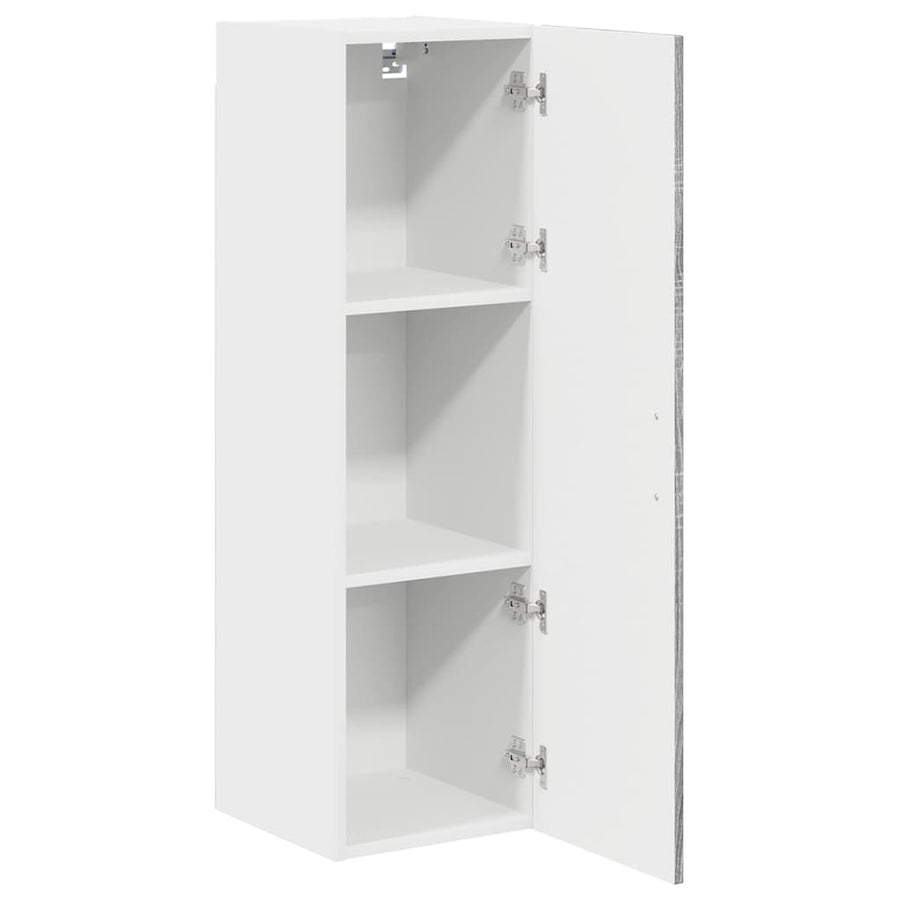 Keukenkast aan de muur met plank Grijs Sonoma 30 x 31 x 100 cm