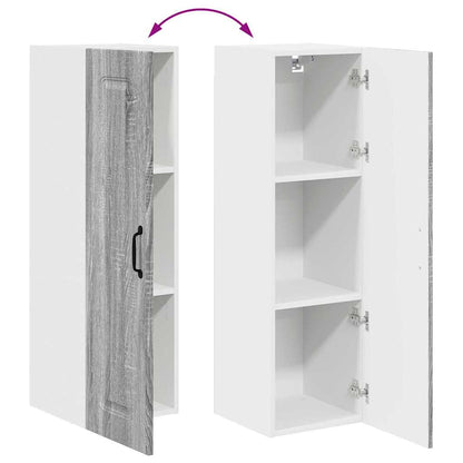 Keukenkast aan de muur met plank Grijs Sonoma 30 x 31 x 100 cm