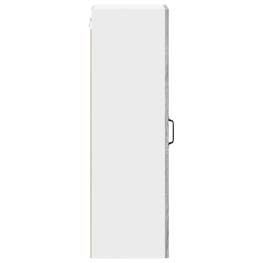 Keukenkast aan de muur met plank Grijs Sonoma 30 x 31 x 100 cm