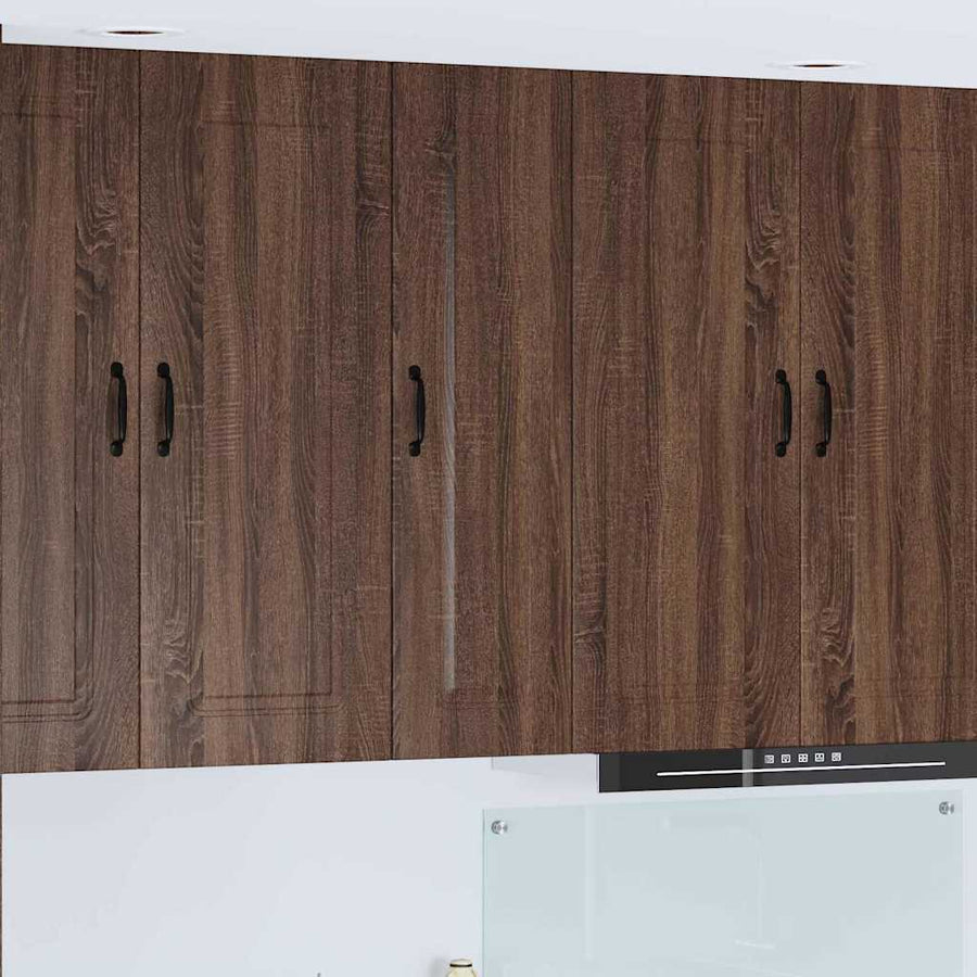 Keukenkast aan de muur met plank Bruin Eiken 30 x 31 x 100 cm