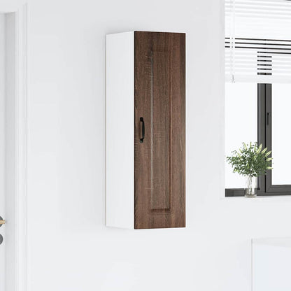 Keukenkast aan de muur met plank Bruin Eiken 30 x 31 x 100 cm