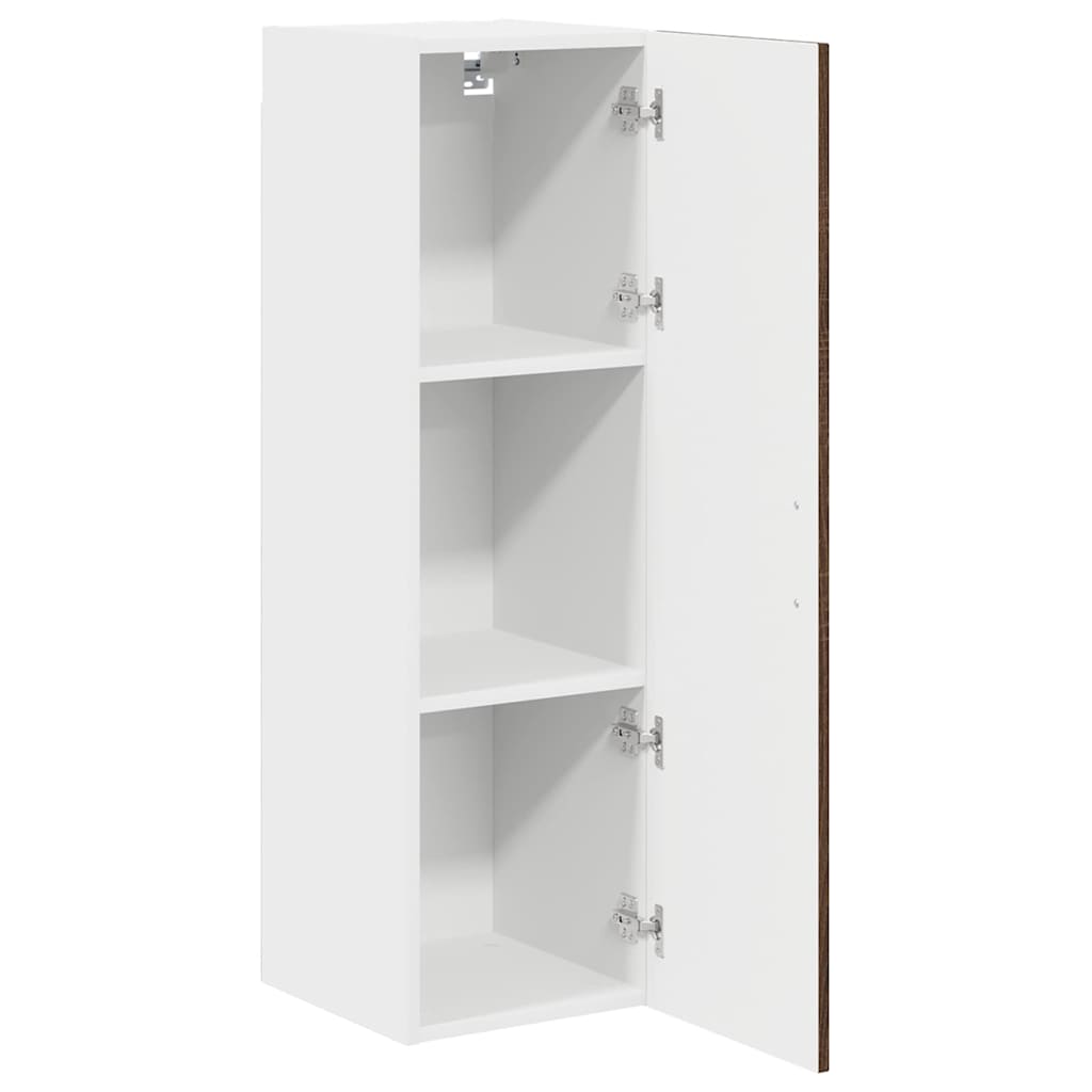 Keukenkast aan de muur met plank Bruin Eiken 30 x 31 x 100 cm