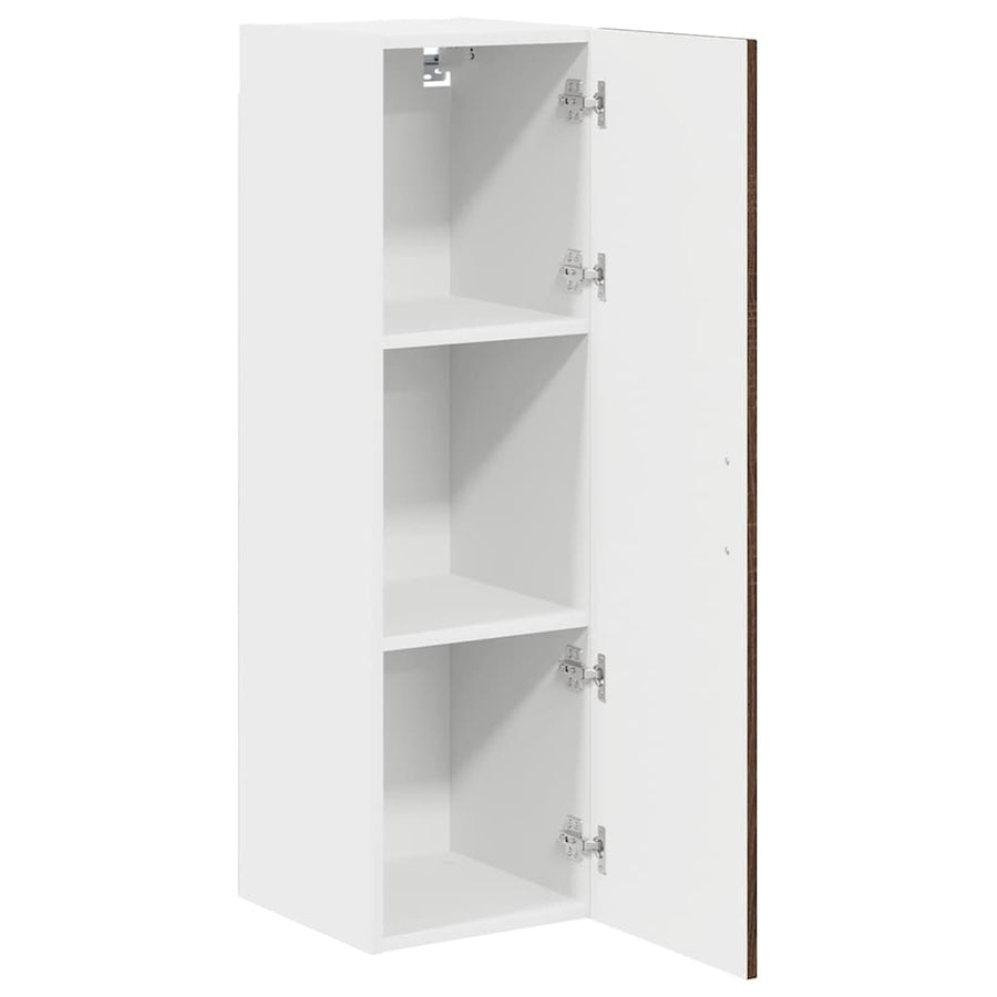 Keukenkast aan de muur met plank Bruin Eiken 30 x 31 x 100 cm