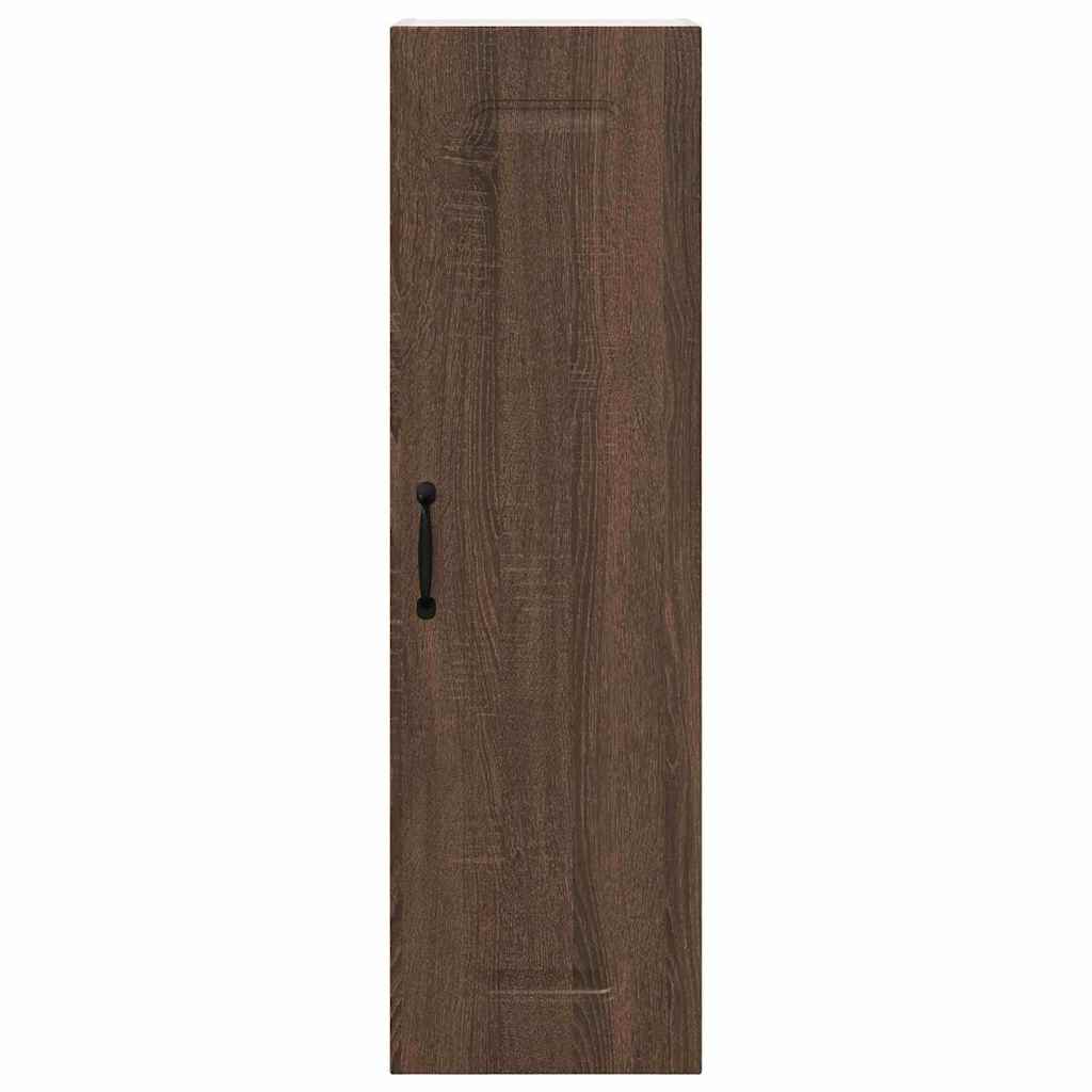 Keukenkast aan de muur met plank Bruin Eiken 30 x 31 x 100 cm