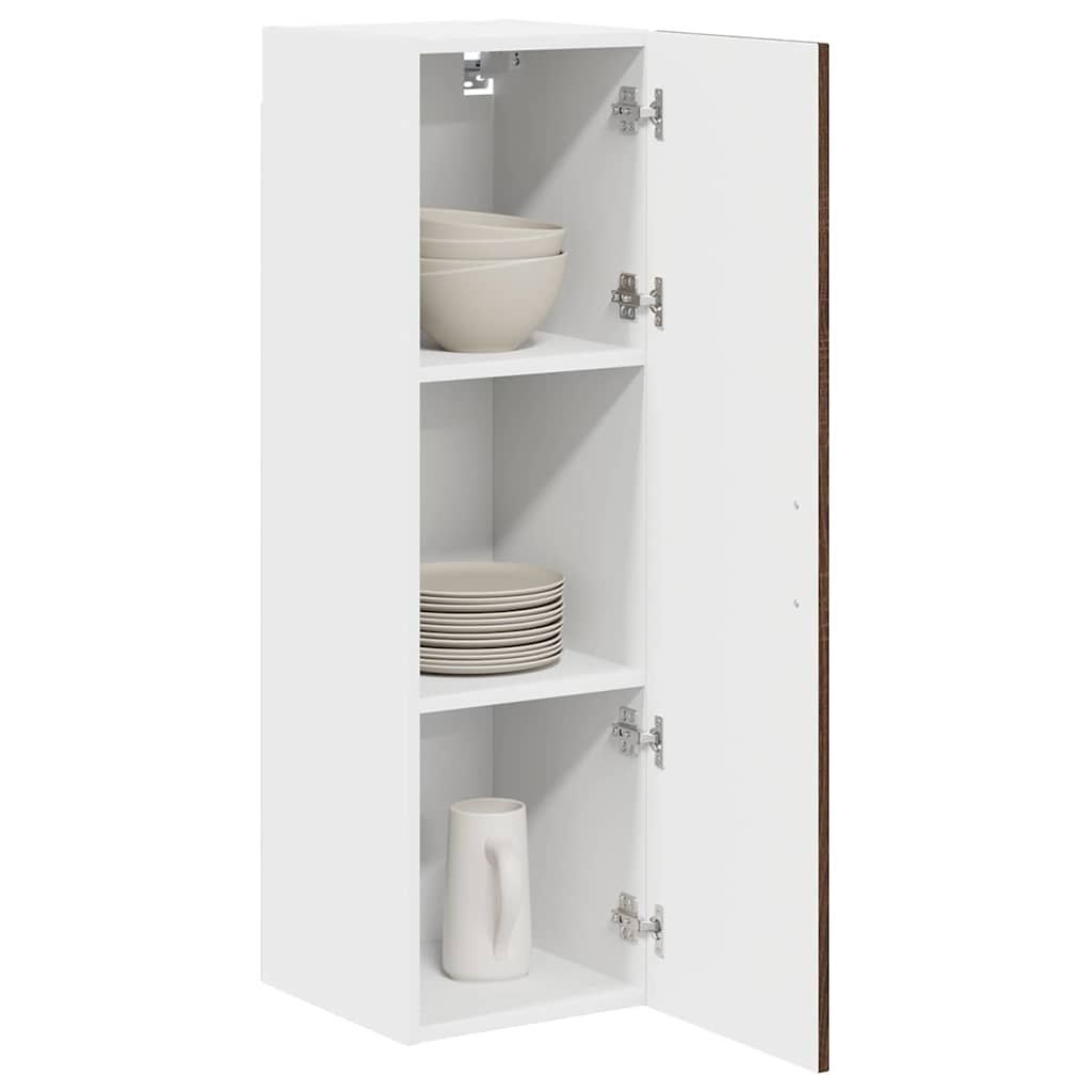 Keukenkast aan de muur met plank Bruin Eiken 30 x 31 x 100 cm