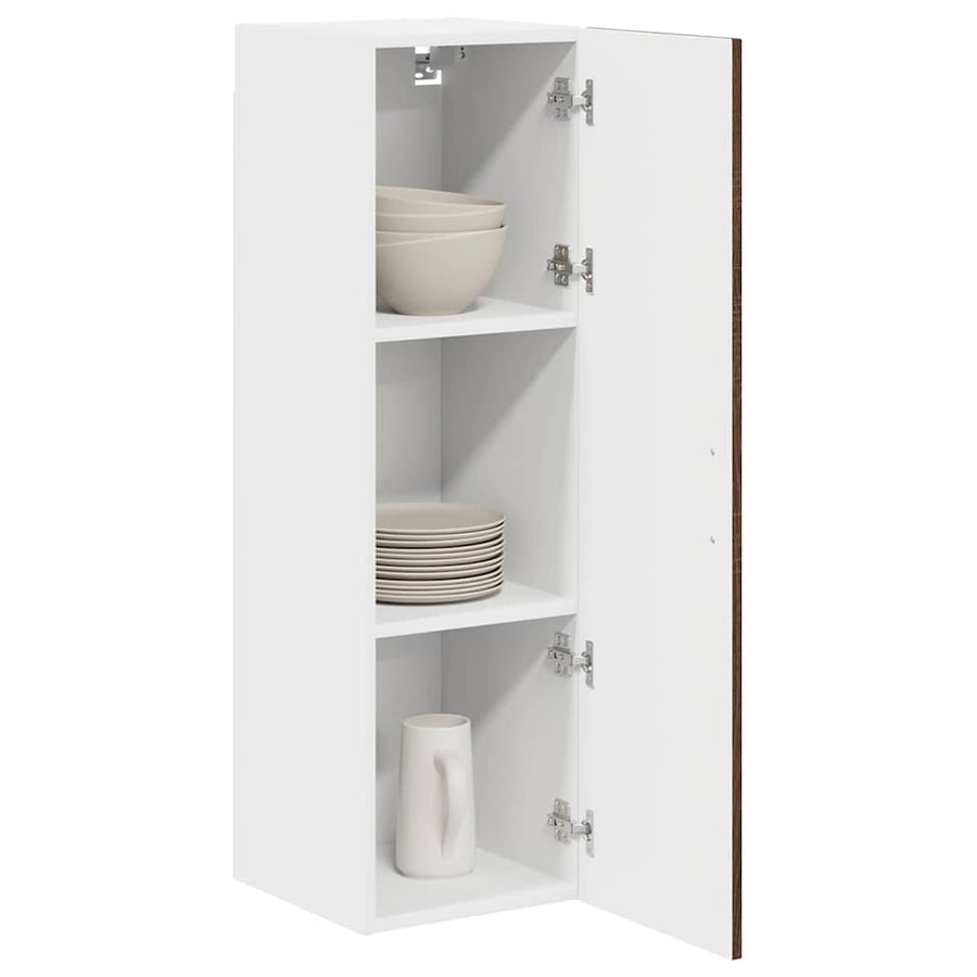 Keukenkast aan de muur met plank Bruin Eiken 30 x 31 x 100 cm
