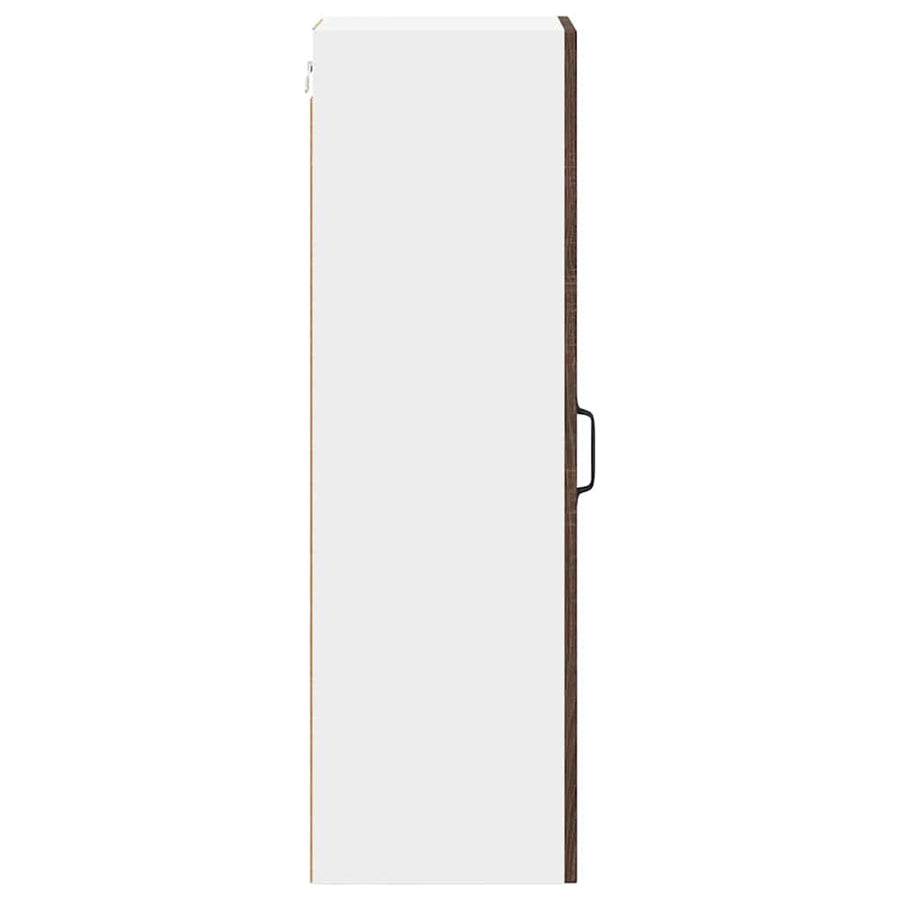 Keukenkast aan de muur met plank Bruin Eiken 30 x 31 x 100 cm