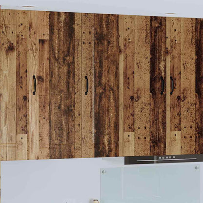 Keukenkast aan de muur Oud Hout 30 x 31 x 100 cm Bewerkt hout