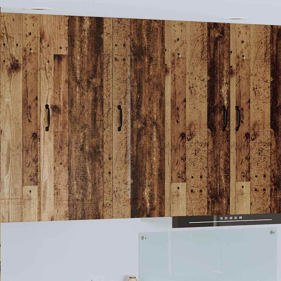 Keukenkast aan de muur Oud Hout 30 x 31 x 100 cm Bewerkt hout