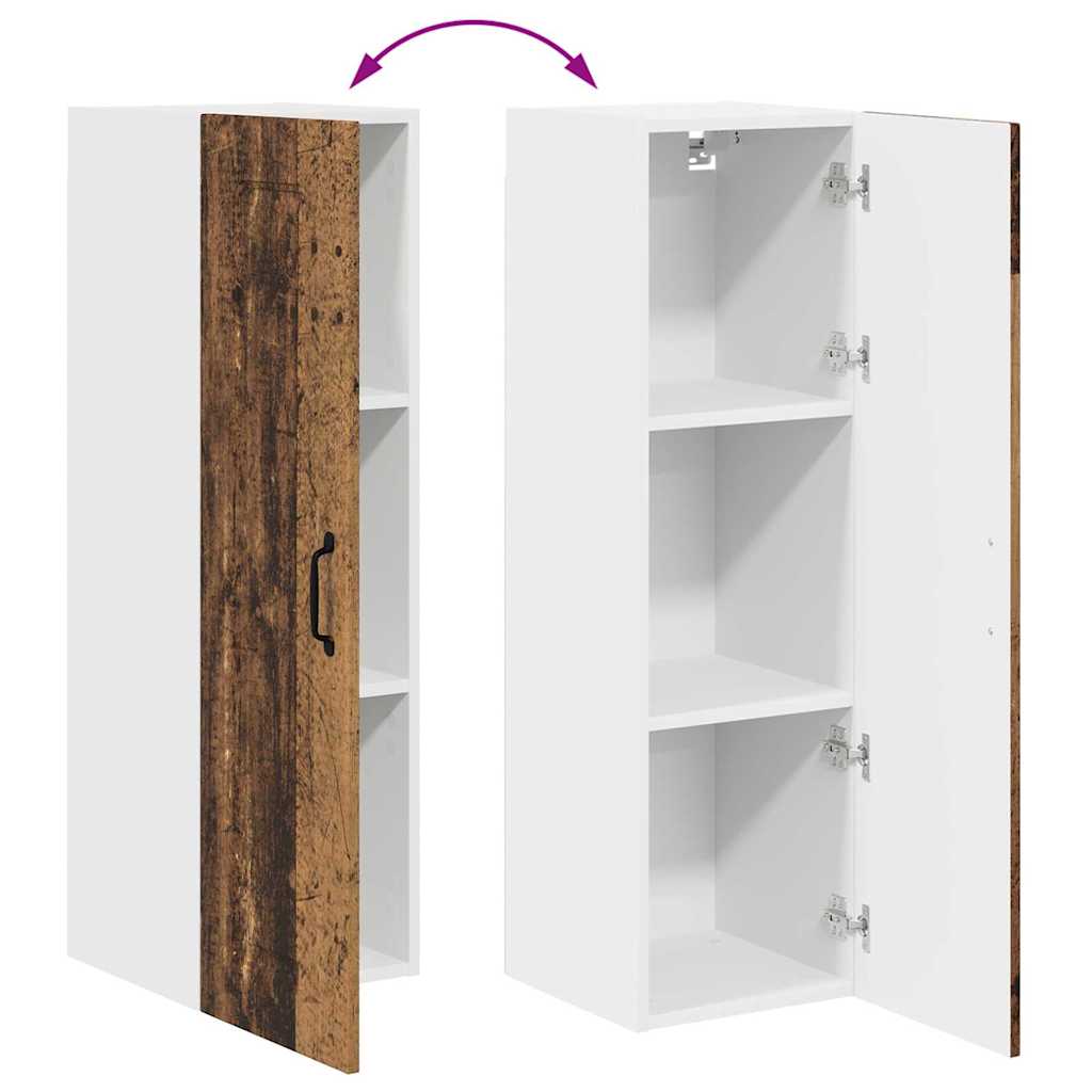 Keukenkast aan de muur Oud Hout 30 x 31 x 100 cm Bewerkt hout