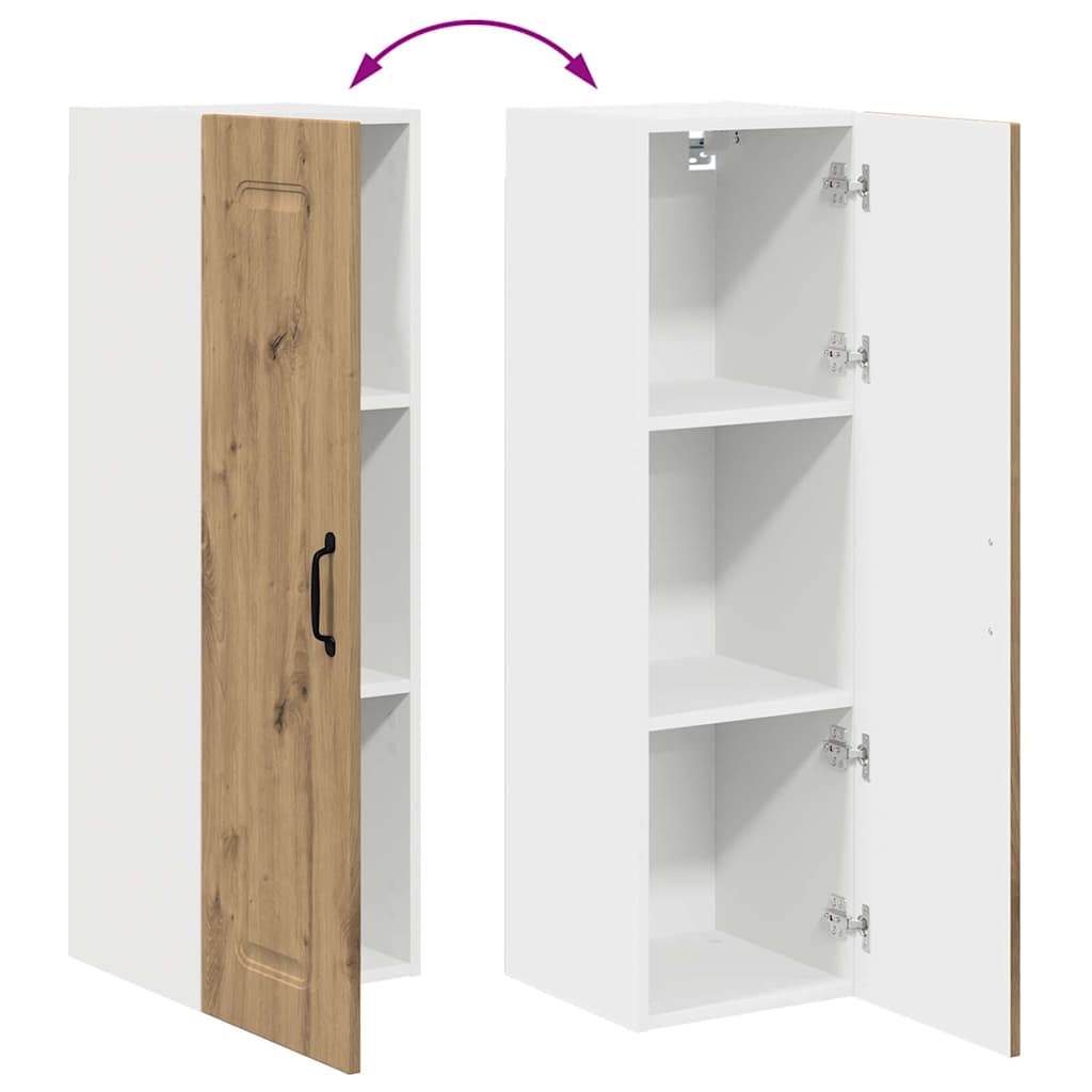Keukenkast aan de muur met plank Artisan Eiken 30 x 31 x 100 cm