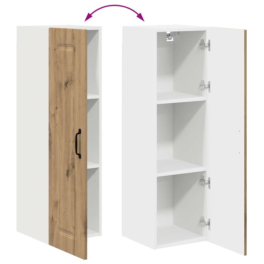 Keukenkast aan de muur met plank Artisan Eiken 30 x 31 x 100 cm