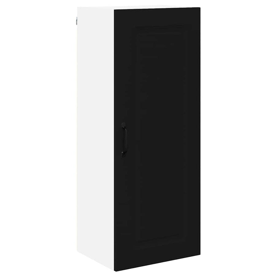 Keukenkast aan de muur Zwart 40 x 31 x 100 cm Bewerkt hout