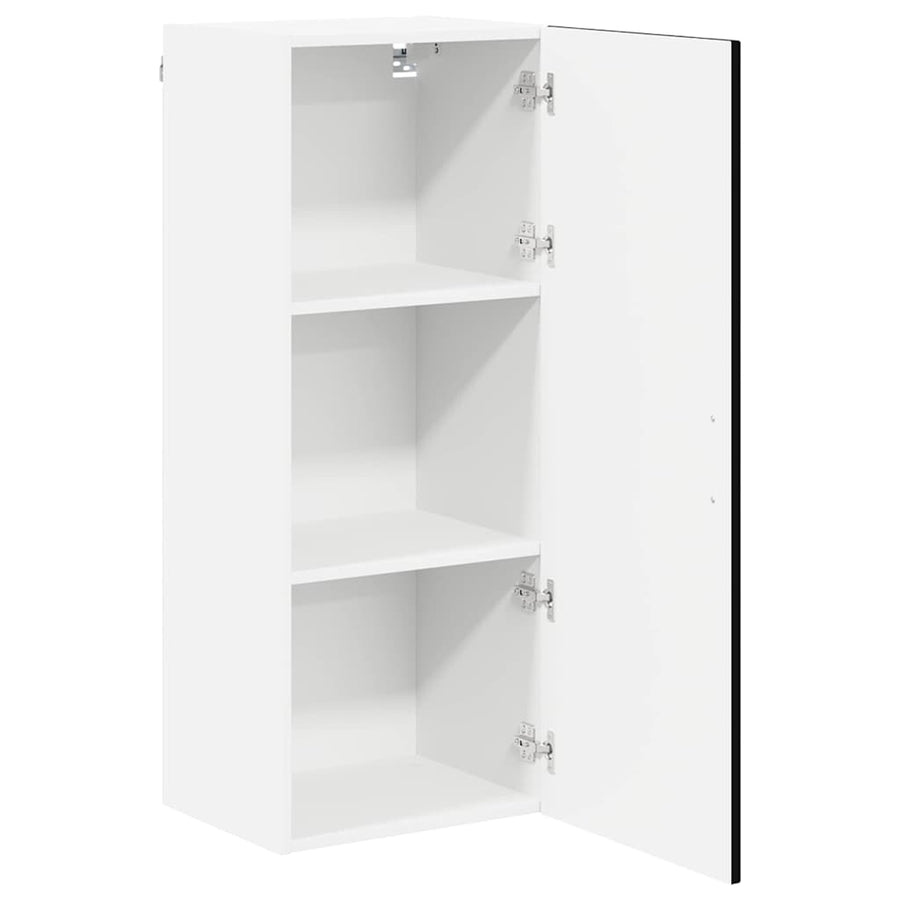 Keukenkast aan de muur Zwart 40 x 31 x 100 cm Bewerkt hout