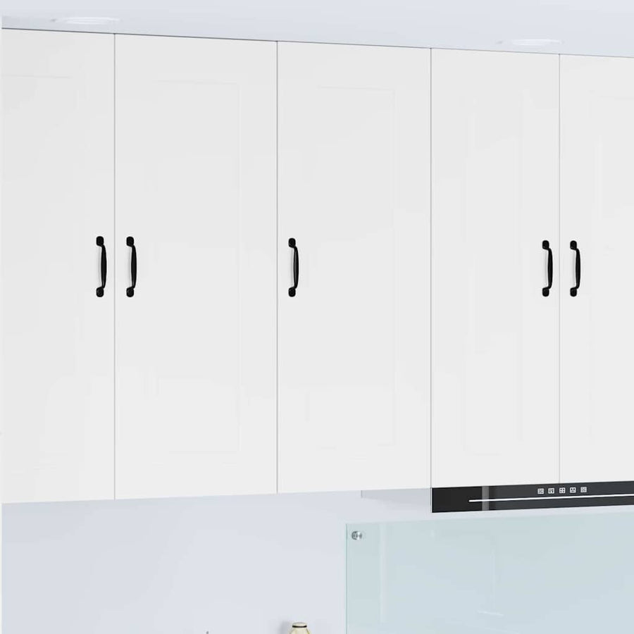 Keukenkast aan de muur met plank Hoogglans wit 40 x 31 x 100 cm