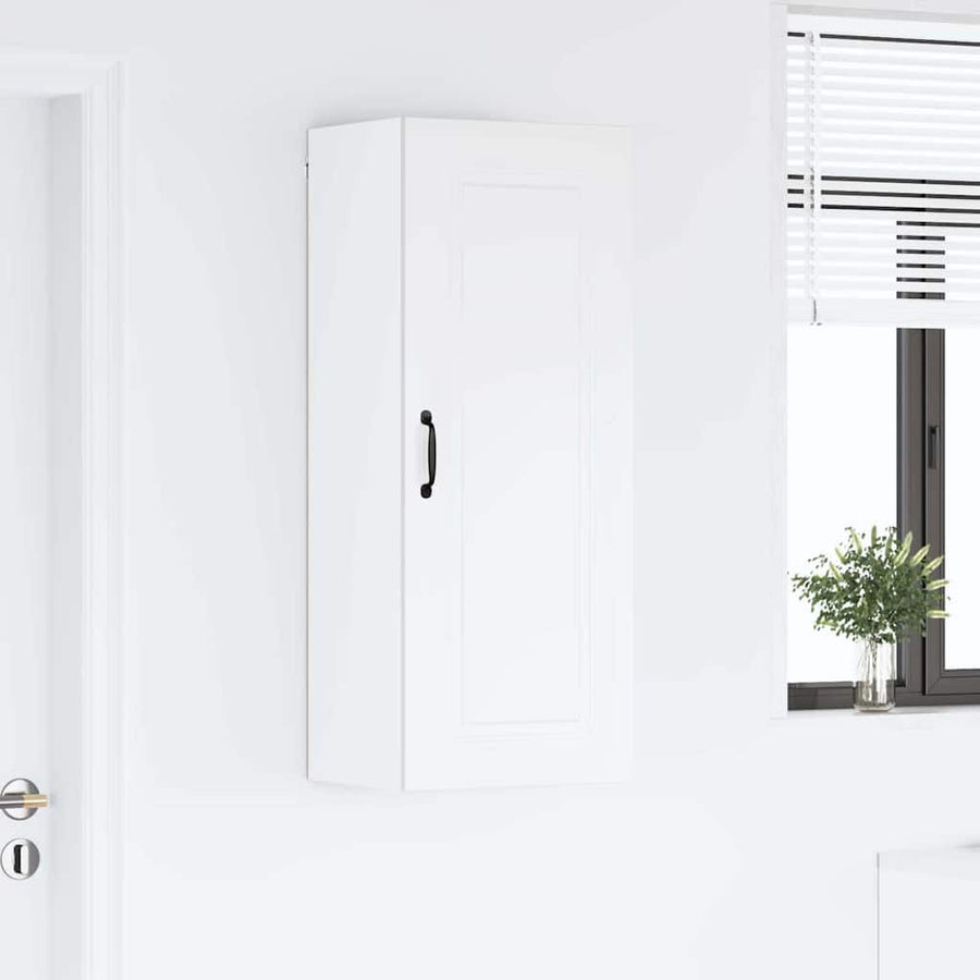 Keukenkast aan de muur met plank Hoogglans wit 40 x 31 x 100 cm